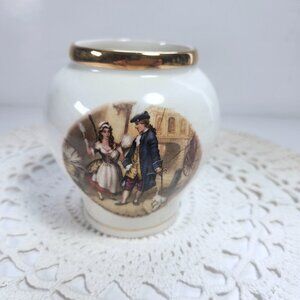 Crown Devon Porcelain Vase Cries of London Victorian Style Staffordshire…